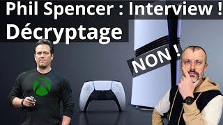 XBOX  Linterview de Phil Spencer 😎 Decryptage  Tacle  Rachat  Portable 🤔 [upl. by Cyler280]