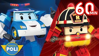 EP13EP18  Sicurezza Stradale con POLI  Sicurezza Antinncendio con Roy  Robocar POLI tivù [upl. by Metabel]