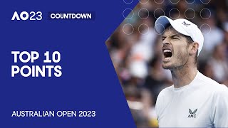 Top 10 Points  Australian Open 2023 [upl. by Herve800]