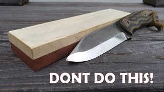 Sharpening  Ep1  STOP RUINING YOUR SCANDI KNIVES [upl. by Eanram201]