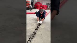 Suction twisted pipe installation process Goodtools and machinery make work easy [upl. by Hayyikaz]