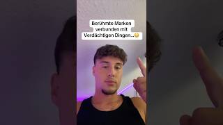 Berühmte Marken verbunden mit verdächtigen Dingen…😳  foryou trending trend scary fy fypシ゚ [upl. by Llevert]