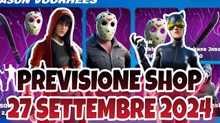 PREVISIONE SHOP 27 SETTEMBRE NEGOZIO OGGETTI OGGI 26 FORTNITEMARES FORTNITE LEAKS DOMANI HALLOWEEN [upl. by Anavlis]