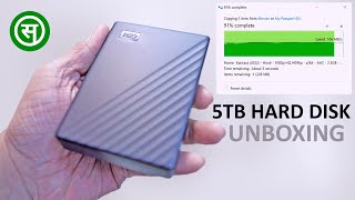 5TB WD Hard Disk Unboxing  Western Digital Hard Drive  My Passport Portable HDD SANEETS Gear [upl. by Naamana898]