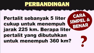 Cara Mudah Menyelesaikan Perbandingan  Matematika SD [upl. by Deaner]