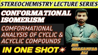 🔴Conformational IsomerismRotamersConformational analysis of cyclic and acyclic compoundsButane [upl. by Anabahs]