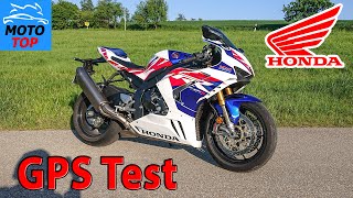 Honda CBR1000RRR SP 2021  GPS Test  ACCELERATION  ROLL ON  TOPSPEED [upl. by Zap743]