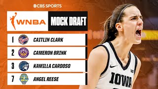 2024 WNBA Mock Draft Indiana Fever take Caitlin Clark No 1 OVERALL  CBS Sports [upl. by Ytram]