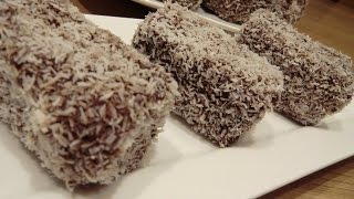 Lamingtons cakejes met chocolade en kokos [upl. by Lishe]