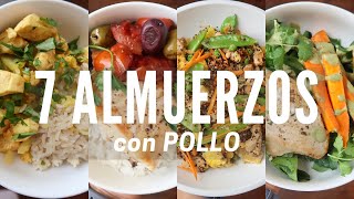 UNA SEMANA DE ALMUERZOS SALUDABLES CON POLLO  Michela Perleche [upl. by Eemyaj427]