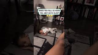 When you fall so hard you go to sleep 🤣 🎥 igfamilymandb [upl. by Smaj698]