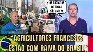 Protesto Contra O Brasil E O Mercosul Na França [upl. by Reinar]