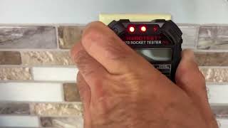 Outlet Tester Electrical GFCI Receptacle Detector with LCD Display Review [upl. by Honeyman128]