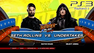 WWE 2K14 PS3  Seth Rollins VS Undertaker WM 26 2KmClassic [upl. by Leighton]