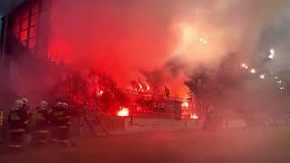 MFK Ružomberok  Hajduk Split 80824 Torcida in Slovakia [upl. by Tlok]