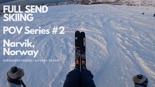 FULL SEND SKIING  POV Series 2  Narvik Norway [upl. by Ralyt]