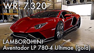 CSR2  LAMBORGHINI Aventador LP 7804 Ultimae gold manual launch  tune amp shift time 7320 [upl. by Heger]