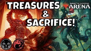 RAKDOS SACRIFICE amp TREASURES  TIBALTS TREASURES  mtg arena  DampD MYTHIC DECKS STANDARD 2022 BO1 [upl. by Mazur]