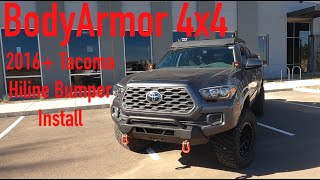 Body Armor 4x4 Hiline Bumper Install [upl. by Ymled]