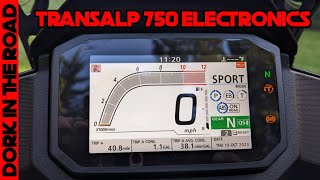 Honda Transalp 750 Dashboard Ride Modes and More Full Menu Walkthrough [upl. by Clementina]