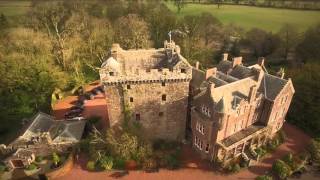 Aerial Footage  Comlongon Castle  Dumfriesshire [upl. by Ydnor868]