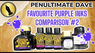 Penultimate Dave Favourite Purple Inks Comparison 2 [upl. by Virgil]