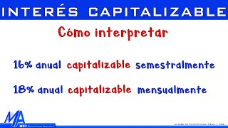 Interés compuesto capitalizable [upl. by Onid]