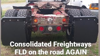 Consolidated Freightways Freightliner FLD saved and put back to work Road Ready FINALLY [upl. by Drawyeh760]