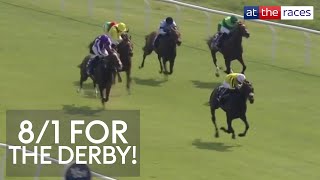 Into 81 for the Derby  AMBIENTE FRIENDLY rockets home in Derby Trial Stakes at Lingfield [upl. by Natale]