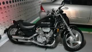 1994 Honda Magna VF750C Cobra Exhaust [upl. by Shirberg]