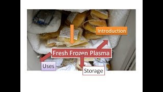 FFP Fresh Frozen Plasma  Introduction use and storage [upl. by Ykcin]