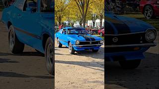 1971 Ford Maverick Grabber Classic Car Drive By Engine Sound Packard Proving Grounds Fall 2024 [upl. by Brianne]