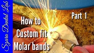 How to Custom Fit Ortho Molar Bands Lesson 1 [upl. by Adolf]