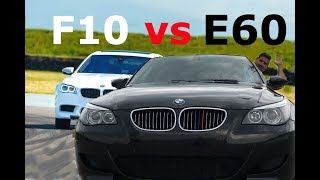 BMW E60 M5 vs F10 M5  Which Is The Fastest Saloon Car [upl. by Ardnnek]