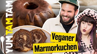 Veganer Marmorkuchen  Mit Schokoglasur  yumtamtam [upl. by Denis714]