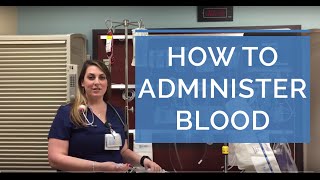 HOW TO ADMINISTER A BLOOD TRANSFUSION LIVE DEMO  Giving Blood as a Nurse [upl. by Fawn]