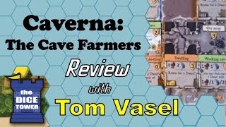 Caverna the Cave Farmers Review  with Tom Vasel [upl. by Haidabej853]