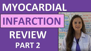 Myocardial Infarction Heart Attack MI Nursing Management Interventions Medications NCLEX Part 2 [upl. by Olav]