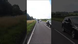 Suzuki RG500 vs GT750 pure acceleration 2strokebikes [upl. by Nwahsit]