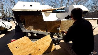 DIY Transom Repair Boat Restoration P3 [upl. by Kelli611]