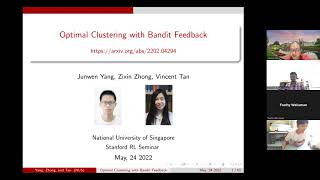 Optimal Clustering with Bandit Feedback [upl. by Gayle]