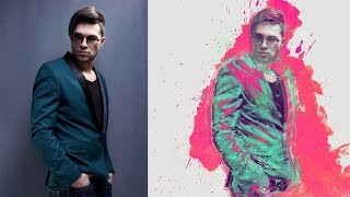 Lively Photoshop Effect Tutorial  Automatically create digital art [upl. by Weinshienk]