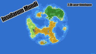 Insularum Mundi  28k year Worldbox Timelapse [upl. by Franz253]