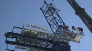 LCL700 luffingjib tower crane by COMANSA [upl. by Airamasor]