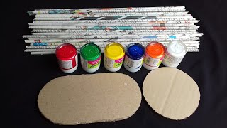 5 Easy Newspaper Craft Ideas  Newspaper Crafts  Easy Craft With Newspaper [upl. by Bowes]