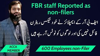 Latest News  FBR staff Reported nonFiler  Not filed Return from Last Three Years  NonCompliance [upl. by Lalo]