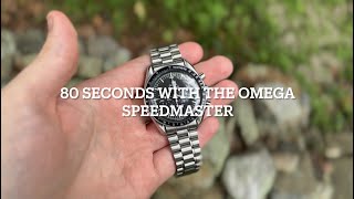 80 Seconds With The Omega Speedmaster [upl. by Nij]