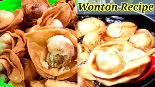 চিকেন অনথন ॥ Bangladeshi Chinese Restaurant Style Wonton Recipe ॥ Sifats Mom Kitchen [upl. by Ahsya]