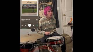 charmer  bummer summer drums emo drumcover drummer drumperformance coversong [upl. by Iila]