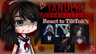 Yandere Simulator react to TikToks  part 1  fun chan  ships  yansim  1980s and 202Xs [upl. by Anerhs964]